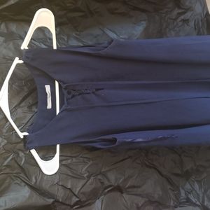 Naked zebra blue dress